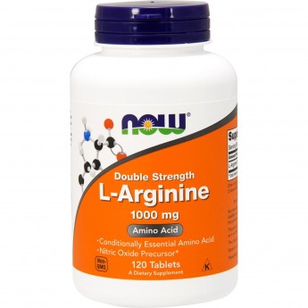 Аминокислота L‑Аргинин NOW FOODS L-ARGININE 1000 мг, 120 таблеток Аминокислота L‑Аргинин NOW FOODS L-ARGININE 1000 мг, 120 таблеток