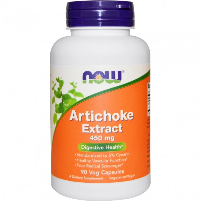 Биологически активная добавка NOW FOODS ARTICHOKE EXTRACT (Экстракт Артишока), 450 мг - 90 капсул NS29469