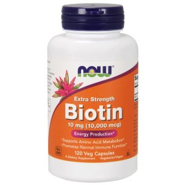 Биотин Экстра NOW FOODS Biotin Extra 10 000 мкг, 120 капсул