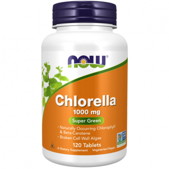 Хлорелла NOW FOODS CHLORELLA 1000mg 120 таблеток