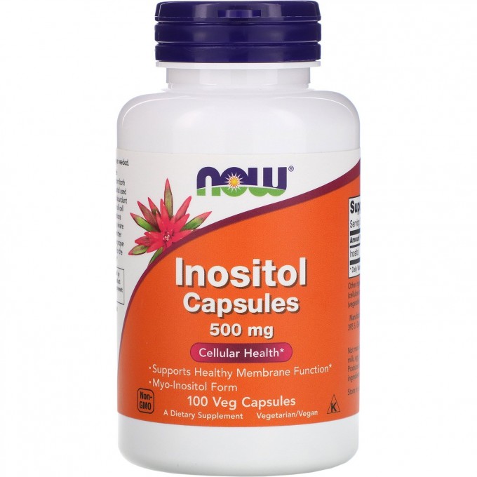 Инозитол NOW FOODS INOSITOL, 500 мг, 100 капсул NS0475 Инозитол NOW FOODS INOSITOL, 500 мг, 100 капсул NS0475