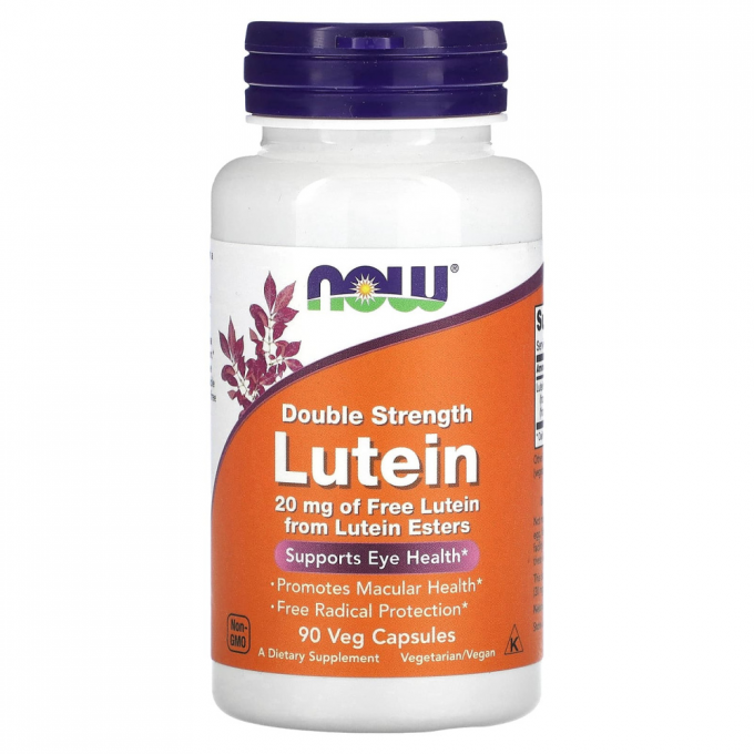 Лютеин двойной силы NOW FOODS LUTEIN 20 MG (FROM ESTERS) 90 VCAPS NS31110