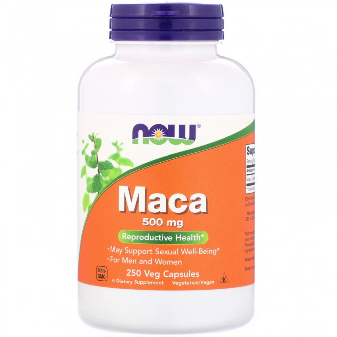 Мака Перуанская NOW FOODS MACA 500 мг 250 капсул NS29590