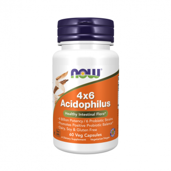 Пробиотик NOW FOODS Acidophilus 4х6, 60 капсул Пробиотик NOW FOODS Acidophilus 4х6, 60 капсул